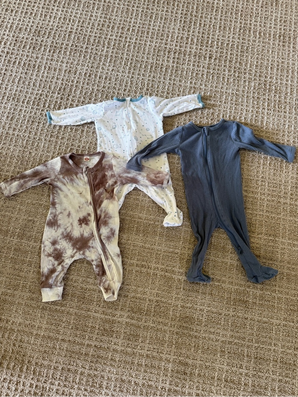 3-Piece Baby Sleeper Bundle 0-6M | Wonder Nation | PL Baby | Unisex